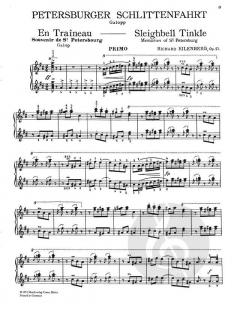 Petersburger Schlittenfahrt op. 57 von Richard Eilenberg 