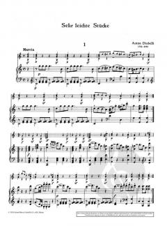 Sehr leichte Stücke Band 1 von Anton Diabelli 