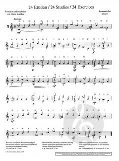 24 Etüden op. 35/1 Band 1 von Fernando Sor 
