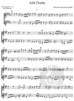 Acht Duette von Giovanni Giacomo Gastoldi 