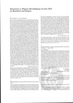 Bearbeitungen WWV 9 von Richard Wagner 