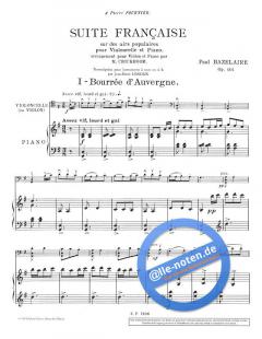 Suite Française op. 114 von Paul Bazelaire 