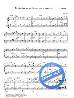 La lumière n'a pas de bras pour nous porter von Gerard Pesson 