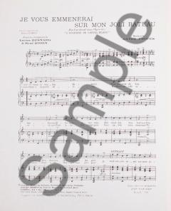 Je Vous Emmenerai Sur Mon Joli Bateau 