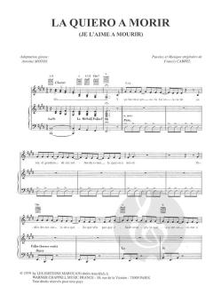 La Quiero a Morir von Francis Cabrel 