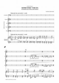 Sometime Voices von George Benjamin 
