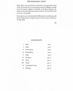 Piano Figures von George Benjamin 