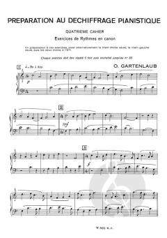 Préparation au Déchiffrage Pianistique - 4ème Cahier 