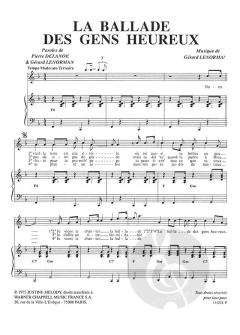 La Ballade Des Gens Heureux von Gerard Lenorman 