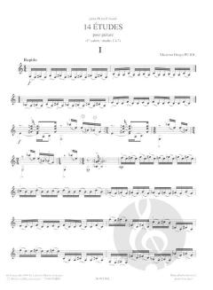 14 Études Vol.1 von Maximo Diego Pujol 
