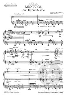 Meditation And Relativity Rag von George Benjamin 