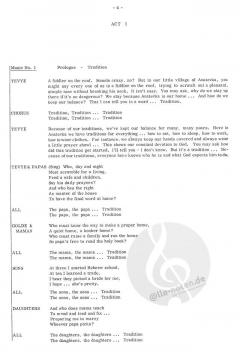 Fiddler On The Roof von Jerry Bock 