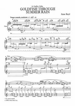 Goldfish Through Summer Rain von Anne Boyd 