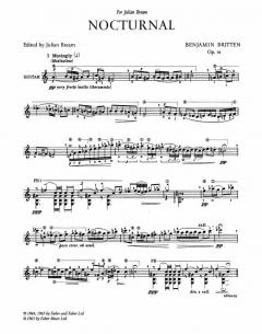 Nocturnal op. 70 von Benjamin Britten 