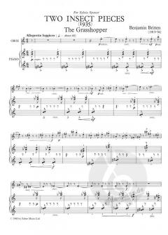 Two Insect Pieces von Benjamin Britten 