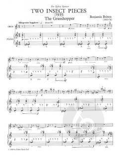 Two Insect Pieces von Benjamin Britten 