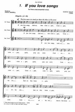 Eight Canons For Equal Voices (Gustav Holst) 