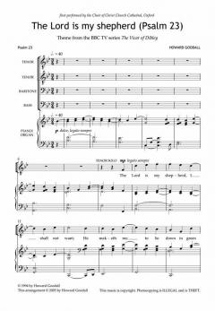 The Lord Is My Shepherd (Psalm 23) (Howard Goodall) 