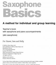 Saxophone Basics von Andy Hampton 