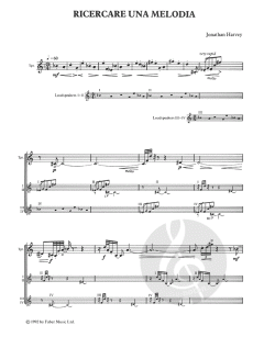 Ricercare Una Melodia (Trumpet) von Jonathan Harvey im Alle Noten Shop kaufen