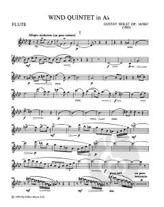 Wind Quintet In A Flat (Gustav Holst) 