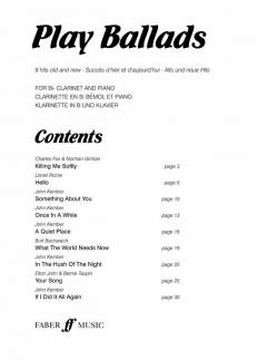 Play Ballads (Clarinet And Piano) von John Kember 