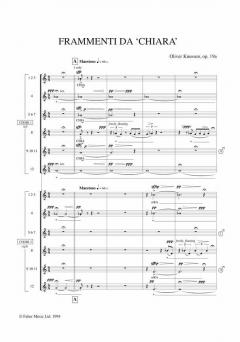 Frammenti Da 'Chiara' (Female Voices) (Oliver Knussen) 