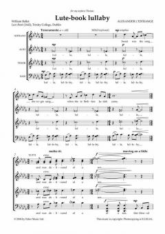 Lute-Book Lullaby SATB A Cappella (Alexander L'Estrange) 