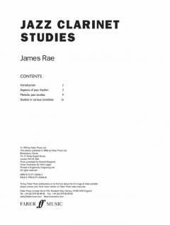 Jazz Clarinet Studies von James Rae 