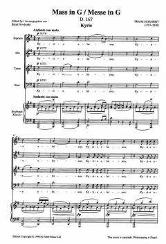 Mass In G D 167 von Franz Schubert 