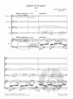Quintet In D Major (Piano Score And Parts) (Ralph Vaughan Williams) 