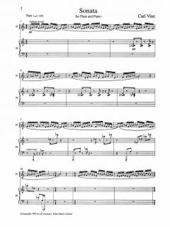 Sonata (Flute and Piano) von Carl Vine 
