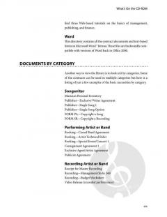 The Music Business Contract Library 