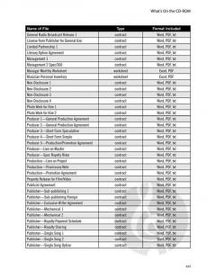 The Music Business Contract Library 