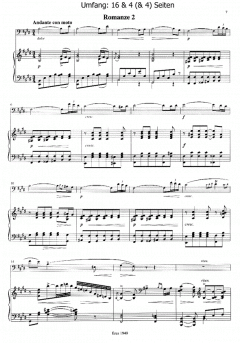 Drei Romanzen (Violoncello/Violine, Klavier) von Sophie Seibt im Alle Noten Shop kaufen