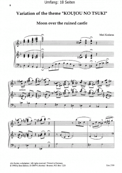 Vier Stücke für Orgel von Mari Kodama im Alle Noten Shop kaufen