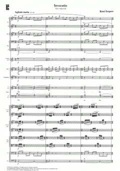 Invocatio (Bariton, gem. Chor. Kammerorchester) von René Eespere 