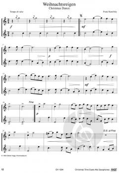 Christmas Time Duets für 2 Altsaxophone 