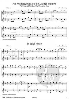 Christmas Time Duets für 2 Altsaxophone 