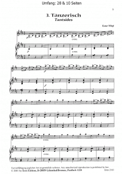 Ausdruck und Eindruck (Violine, Klavier) von Ester Mägi im Alle Noten Shop kaufen