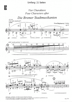 Die Bremer Stadtmusikanten (Gitarre) von Uros Dojcinovic 