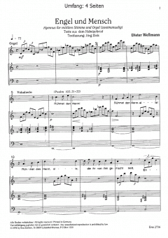 Engel und Mensch von Dieter Wellmann 