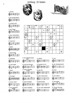 Noten-Kreuzwort-Rätsel 1 von Rigobert Brauch im Alle Noten Shop kaufen