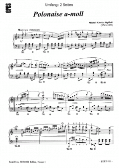 Polonaise a-moll von Michael Kleofas Oginski 