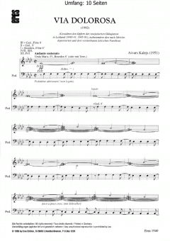 Via Dolorosa (Orgel) von Aivars Kalejs im Alle Noten Shop kaufen