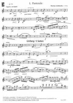 Zwei Stücke für Flöte von Marina Gribincika im Alle Noten Shop kaufen