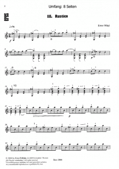 Drei Miniaturen (Gitarre) von Ester Mägi 