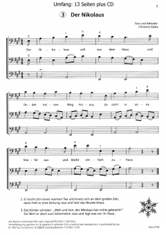 Winter- und Weihnachtslieder von Christine Galka 