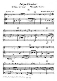 Geigen-Krämchen op. 55 von Krzysztof Meyer 