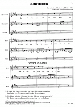Winter- und Weihnachtslieder von Christine Galka 